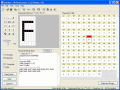 Bitmap font creator, export bitmap font data
