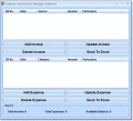 Keep track of income and expenses.