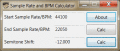 Sample rate and BPM conversion calculator.