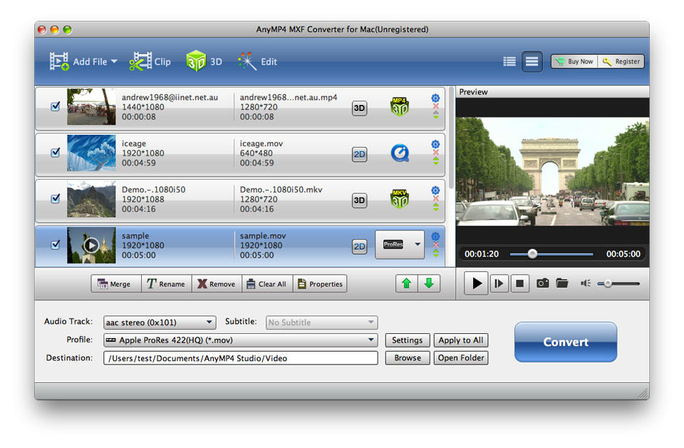 Anymp4 mxf converter for mac 8 1 103