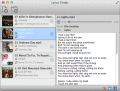 Freeware lyrics (song text) finder