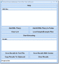 Extract e-mail addresses from multiple EMLs.