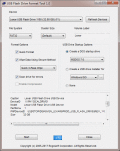 Format USB flash drive, create bootable USB.