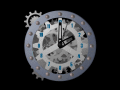 Screenshot of 7art Cheerful Clock ScreenSaver 1.2