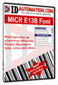 Create and print MICR bank checks and labels.