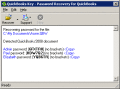 Password recovery tool for QuickBooks.