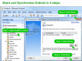 Sync Outlook contacts, share contact folder