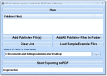 Convert many MS Publisher files into PDF.