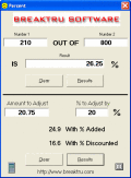 Find percentage of any number.