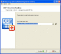 Service for database recovery in dbf format
