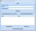 Create pie charts based on user data.