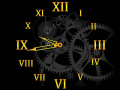 New version of free clock screensaver.